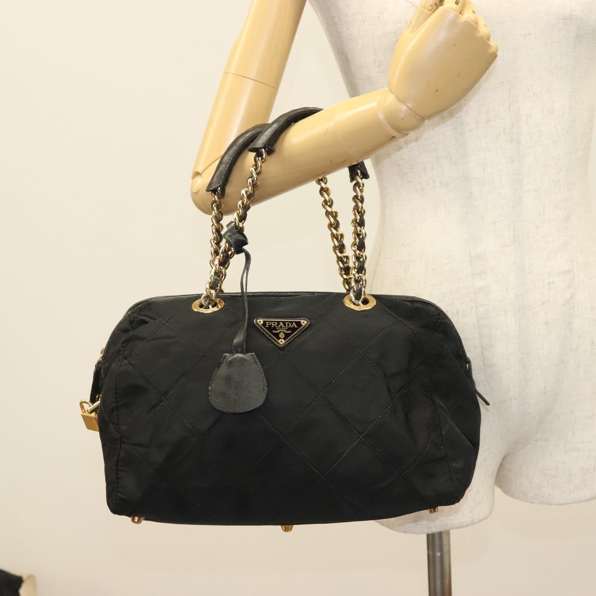 Prada Chain Shoulder Bag Tessuto