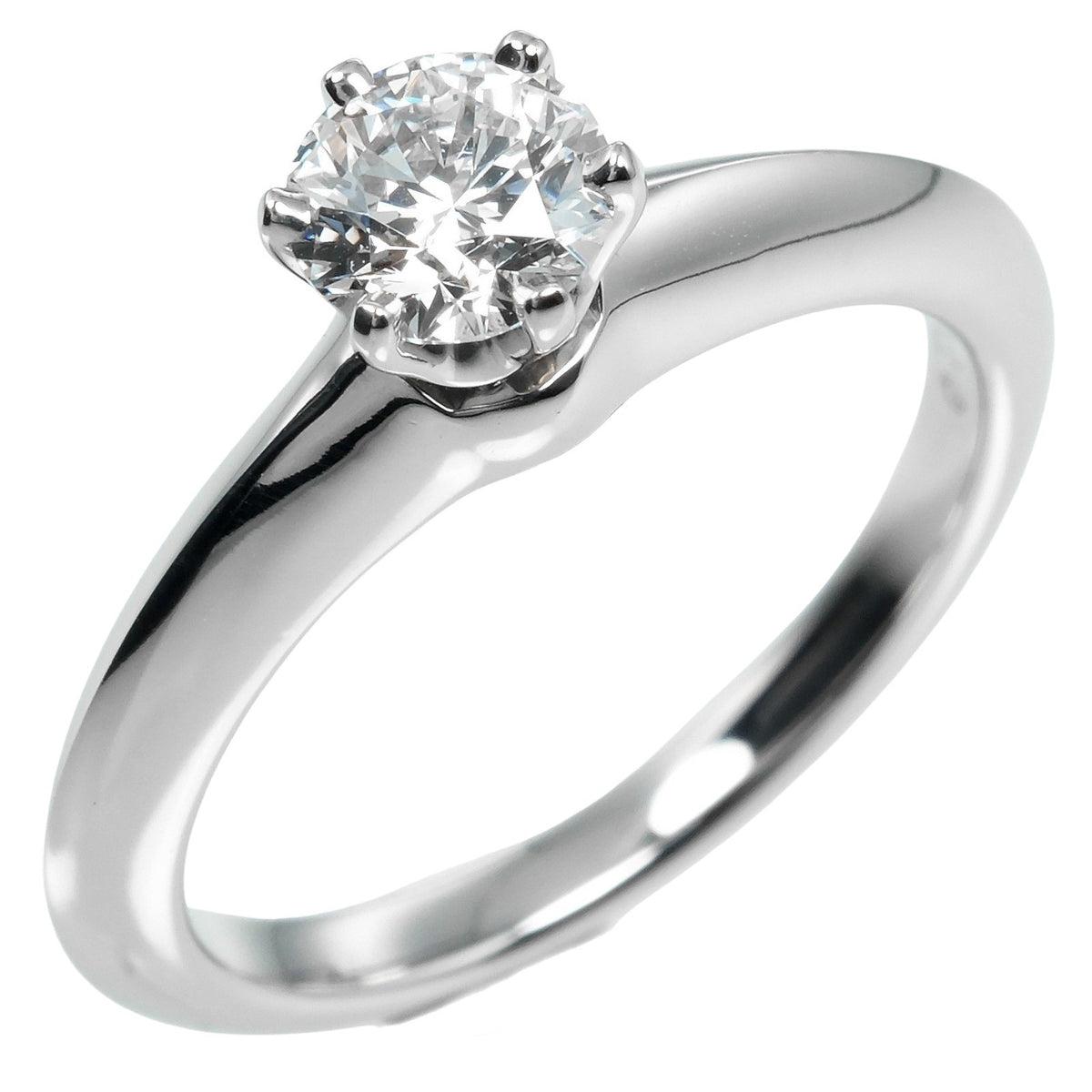 Tiffany & Co. Tiffany Setting Solitaire Ring Platinum with RBC Diamond I/VS1