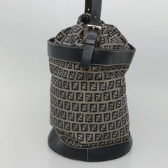 Fendi FF Logo Mon Tresor Bucket Bag Printed Shearling with Leather
