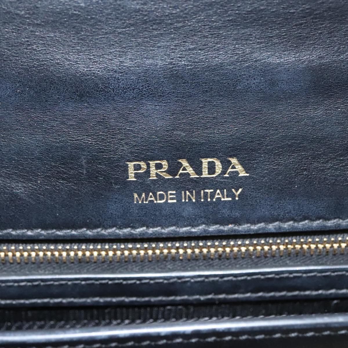 Prada Metal Ribbon Shoulder Bag City Calfskin
