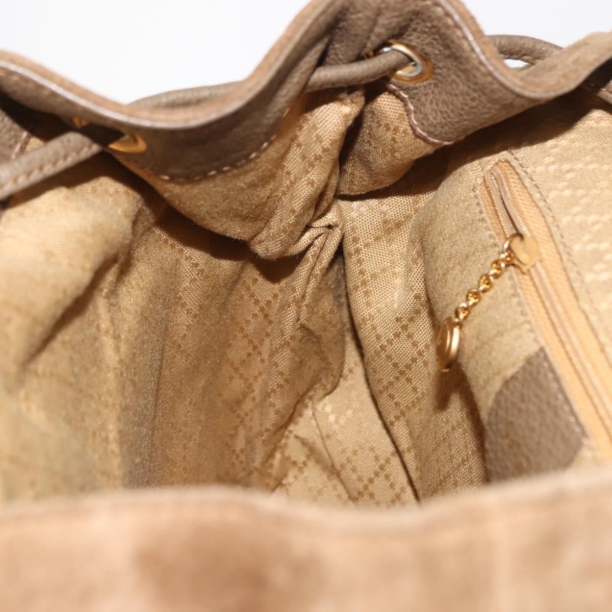 Gucci Vintage Bamboo Backpack Suede