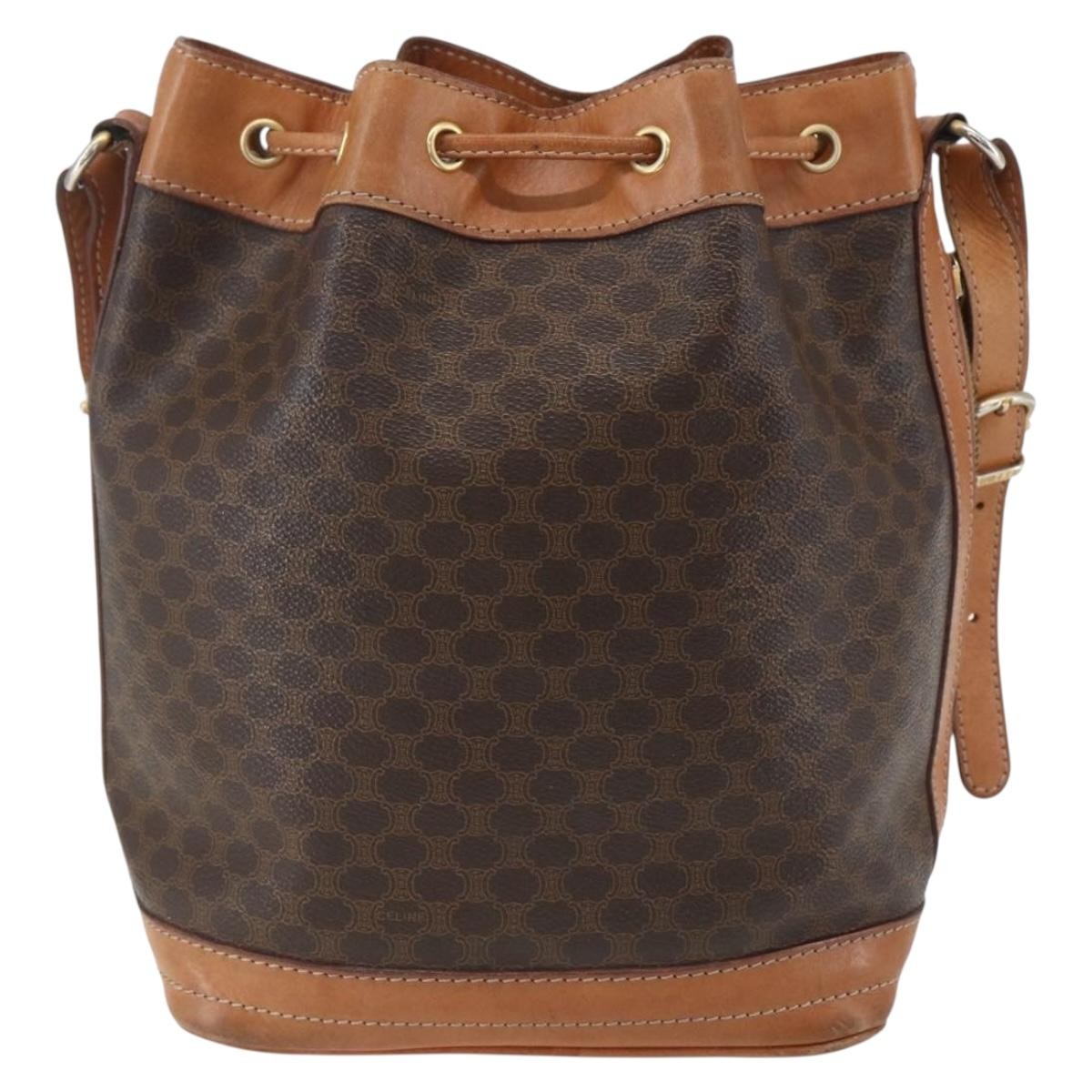 Celine Vintage Shoulder Bag Canvas