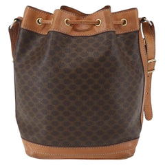 Celine Vintage Shoulder Bag Canvas