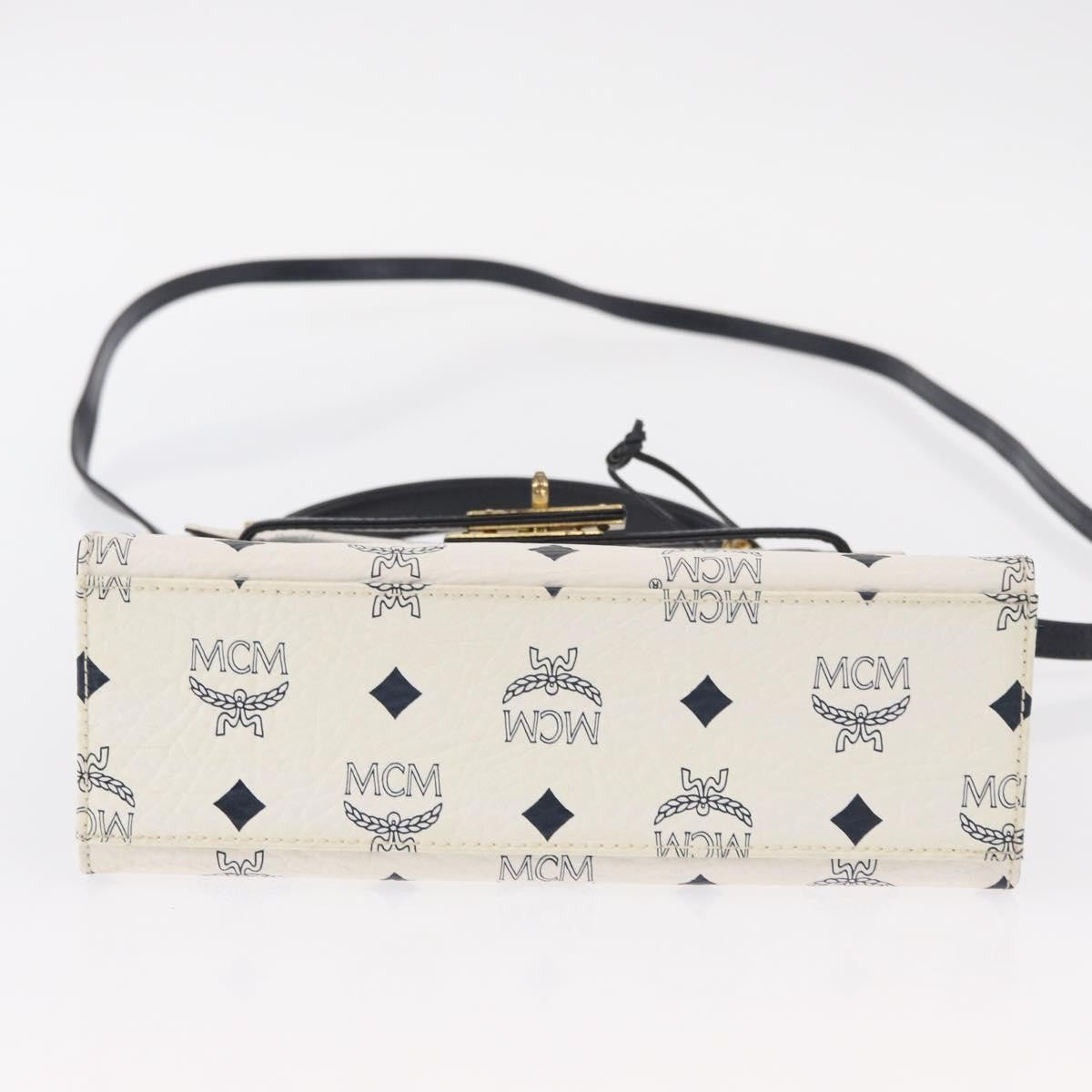 MCM Visetos Handbag Canvas and Leather