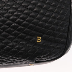 Bally Vintage Chain Shoulder Bag Quilted Leather