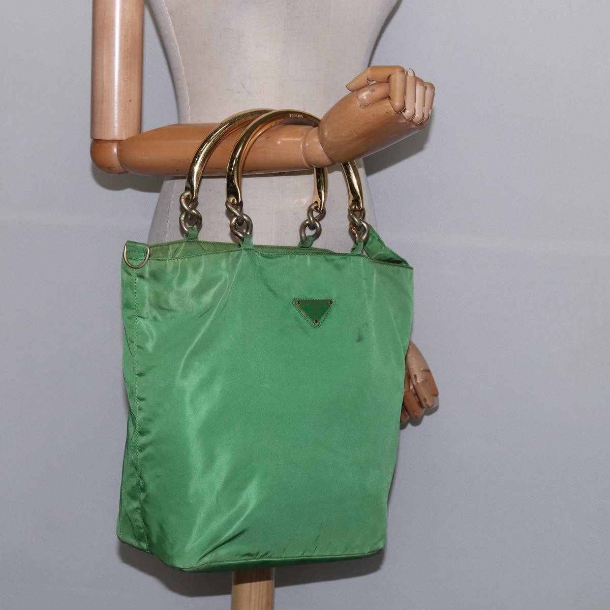 Prada Metal Handles Tote Tessuto
