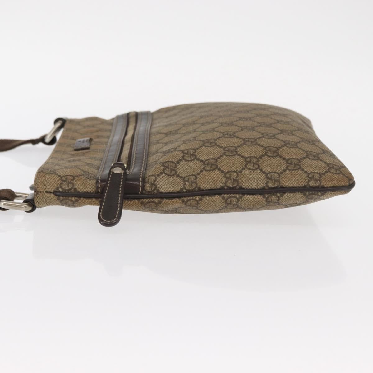 Gucci Flat Messenger Bag GG Coated Canvas