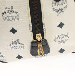 MCM Visetos Handbag Canvas and Leather