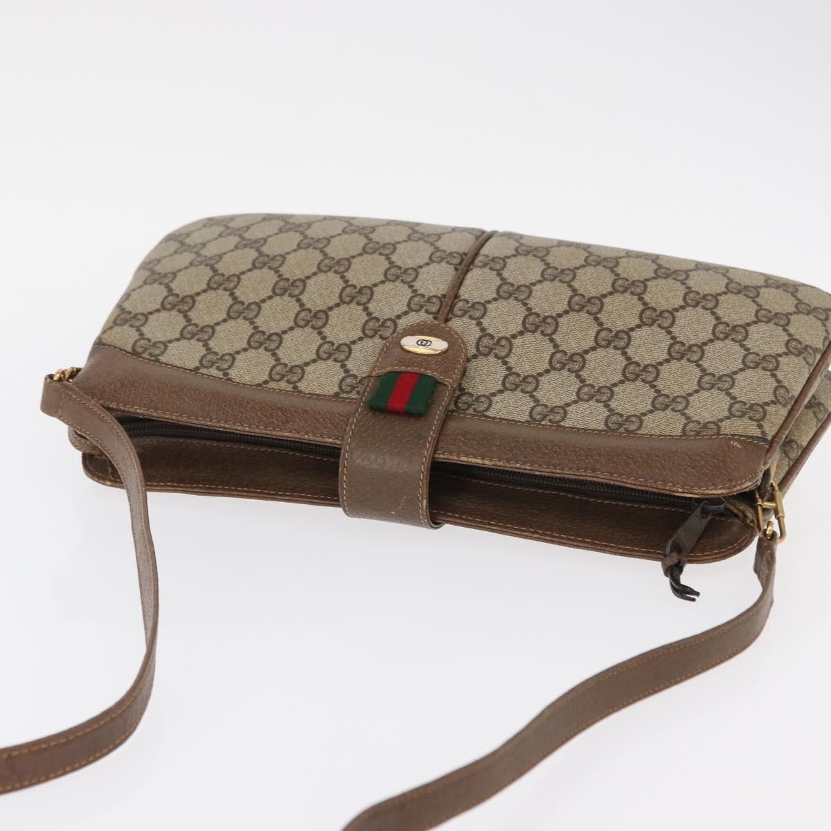 Gucci Vintage Shoulder Bag GG Coated Canvas