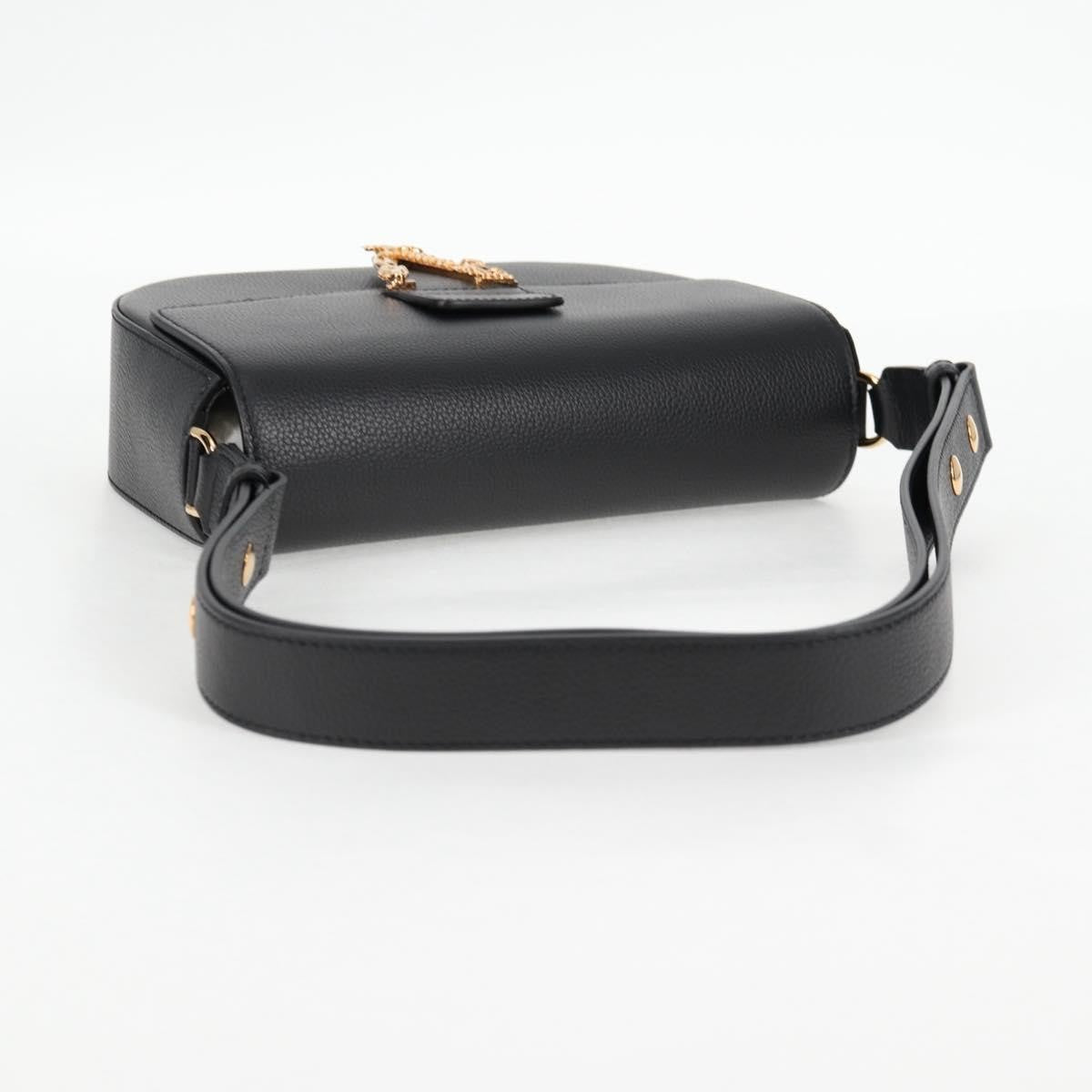 Versace Virtus Flap Messenger Bag Leather