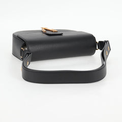 Versace Virtus Flap Messenger Bag Leather