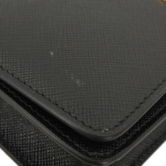 Prada Wristlet Wallet on Chain Saffiano Leather