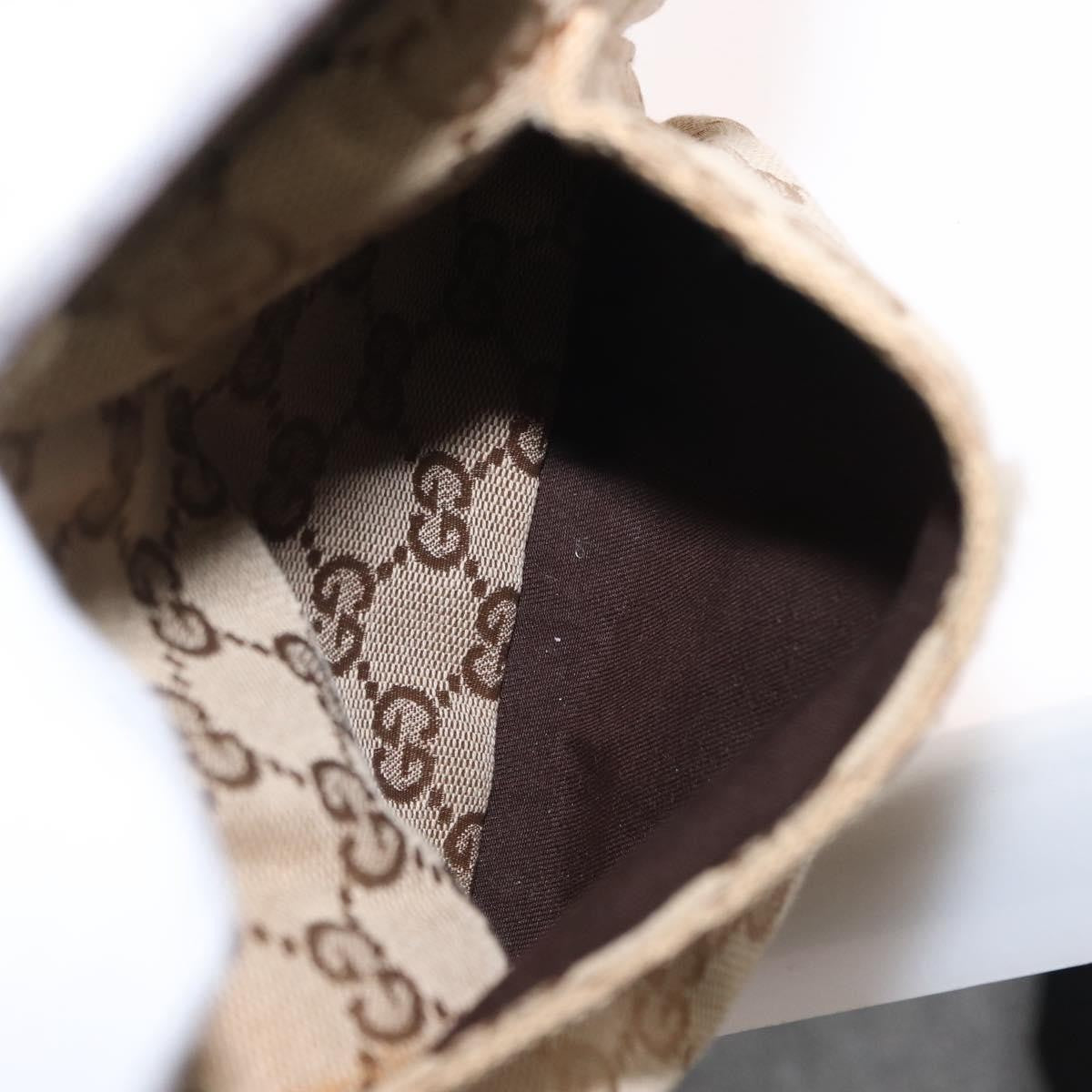 Gucci Vintage Double Belt Bag GG Coated Canvas with Leather