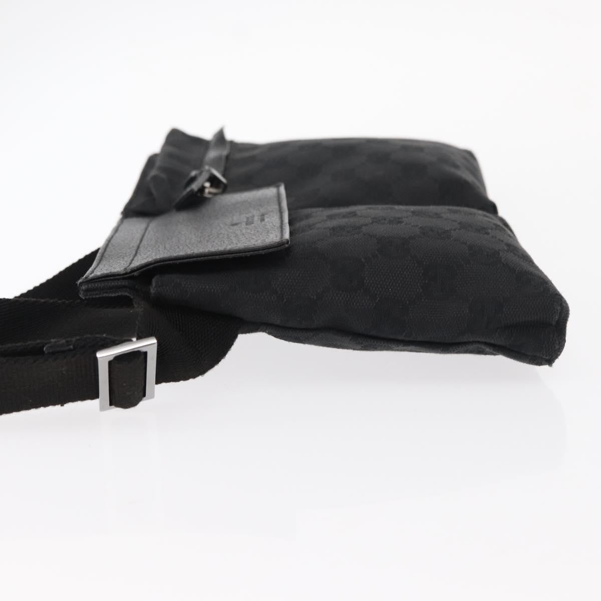 Gucci Vintage Double Belt Bag GG Canvas with Leather