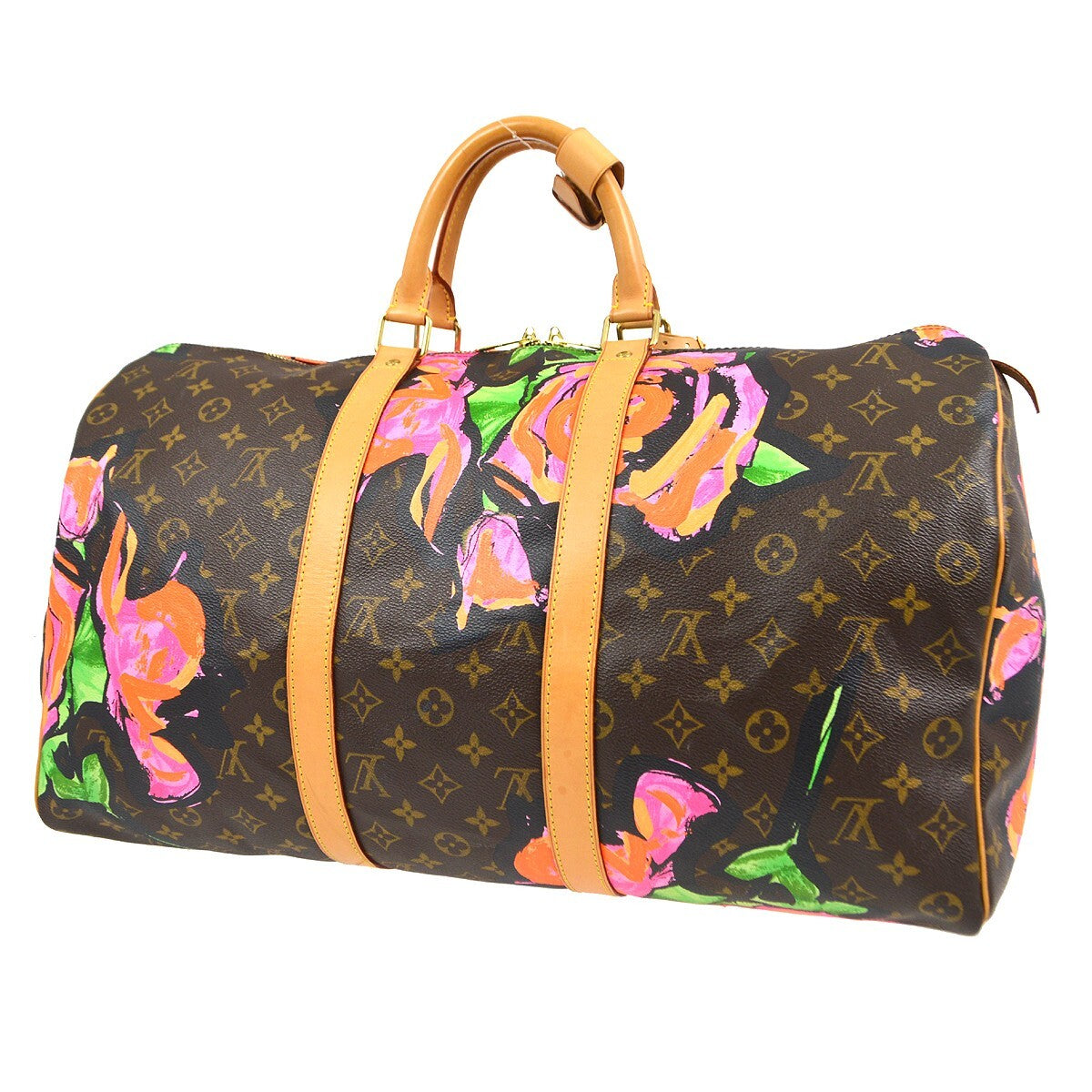 Louis Vuitton Keepall Bag Limited Edition Monogram Roses