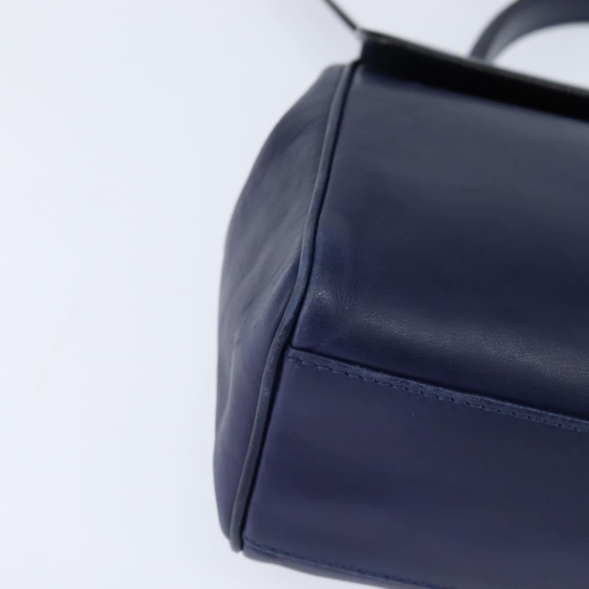 Celine Circle Logo Handbag Leather