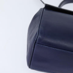 Celine Circle Logo Handbag Leather