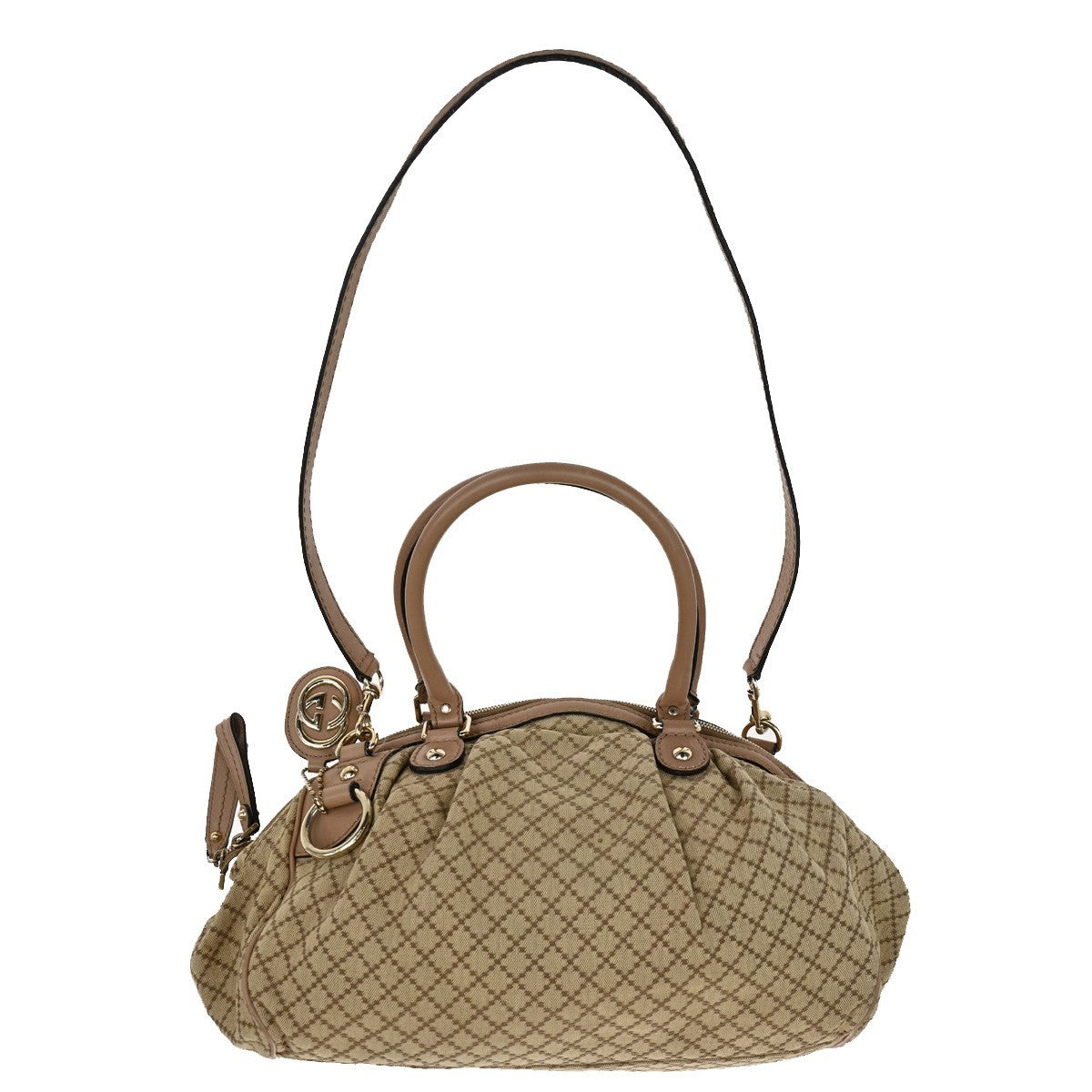 Gucci Sukey Convertible Boston Bag Diamante Canvas