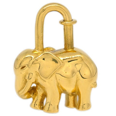 Hermes Elephant Cadena Lock Charm Metal