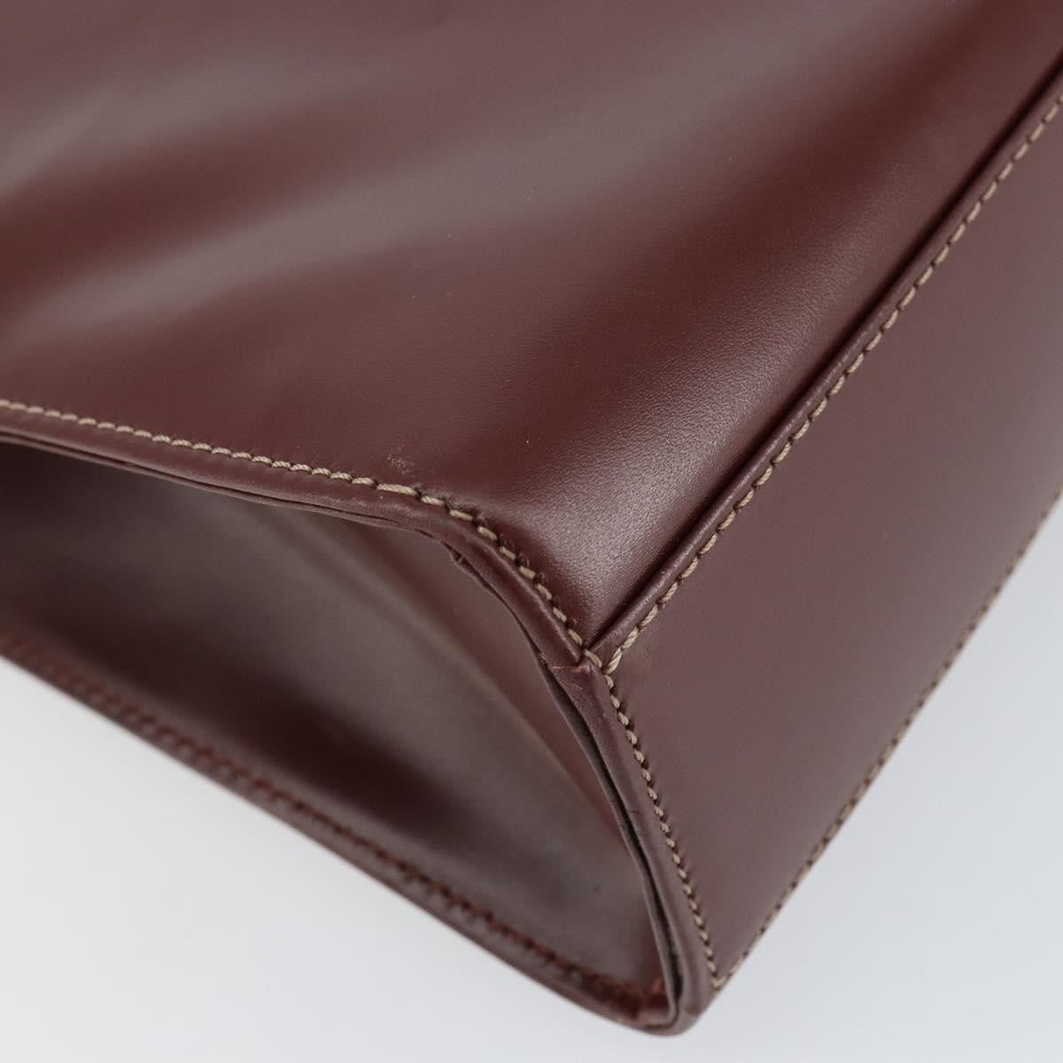 cartier Must de cartier 2C logo Hand Bag Leather