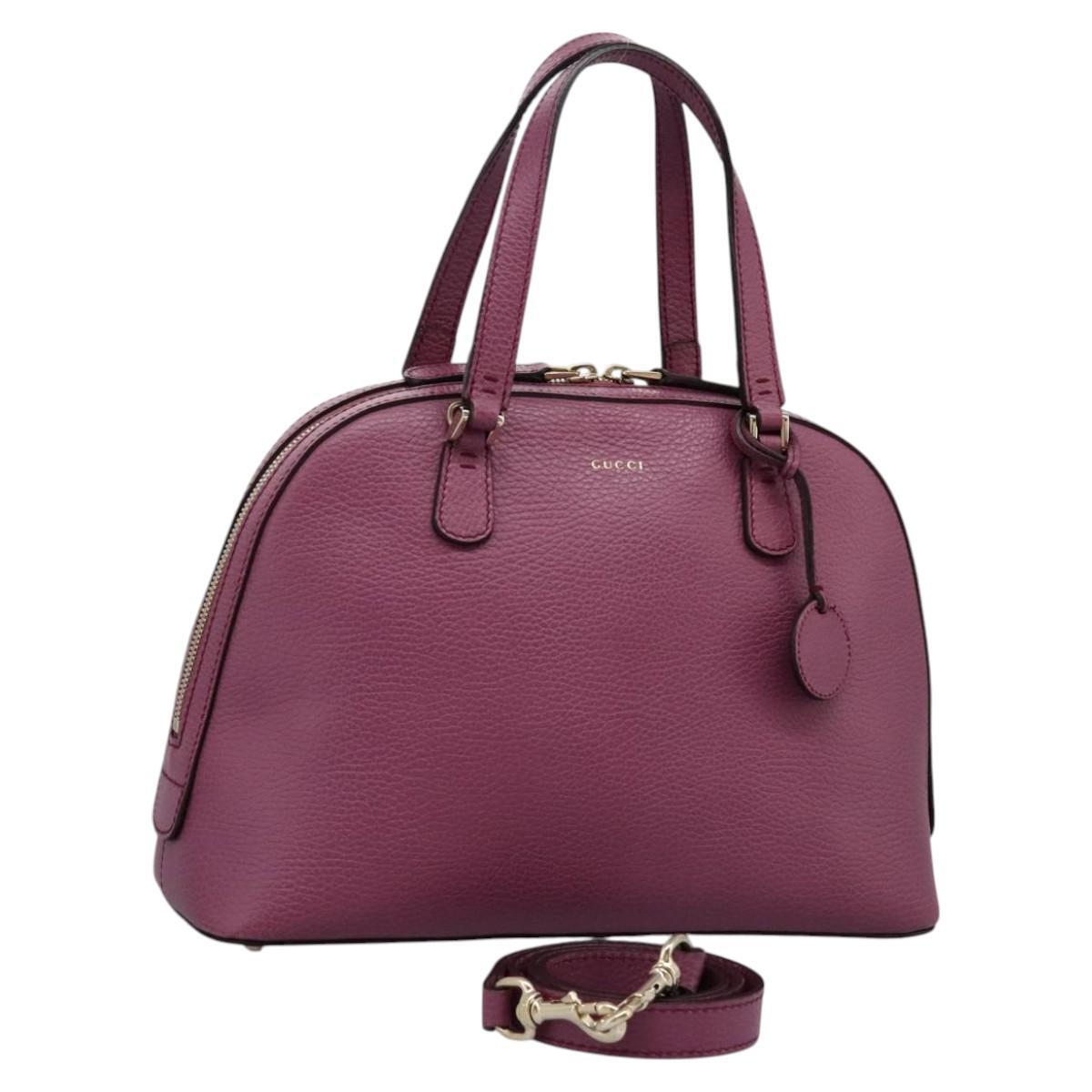 Gucci Lady Dollar Dome Satchel Leather