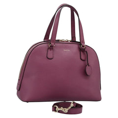 Gucci Lady Dollar Dome Satchel Leather