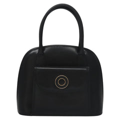 Celine Circle Logo Handbag Leather