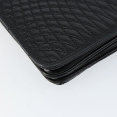 Bally Vintage Chain Shoulder Bag Quilted Leather