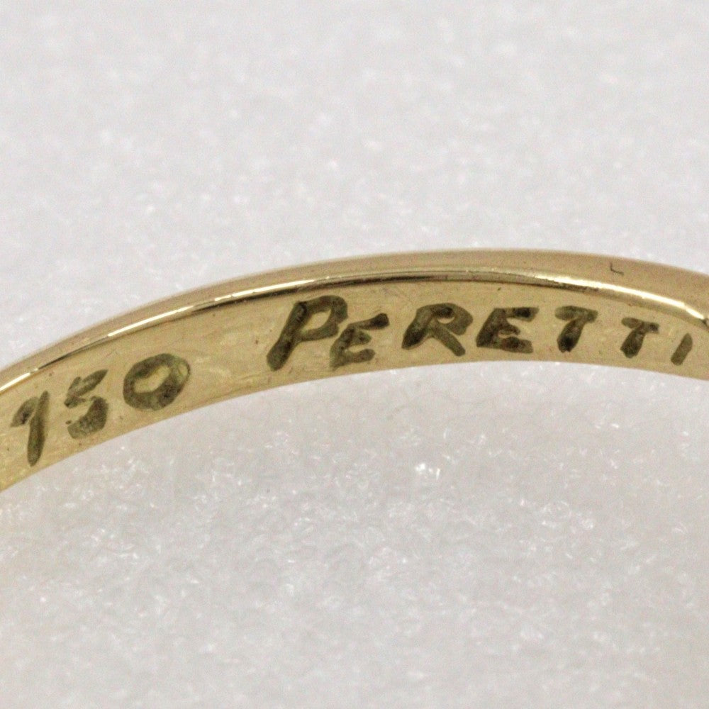 Tiffany & Co. Elsa Peretti Full Heart Ring 18K Yellow Gold with Diamond