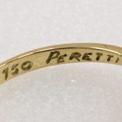 Tiffany & Co. Elsa Peretti Full Heart Ring 18K Yellow Gold with Diamond