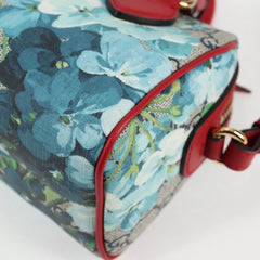 Gucci Convertible Boston Bag Blooms Print GG Coated Canvas
