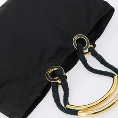 Prada Convertible Metal Handle Satchel Quilted Tessuto