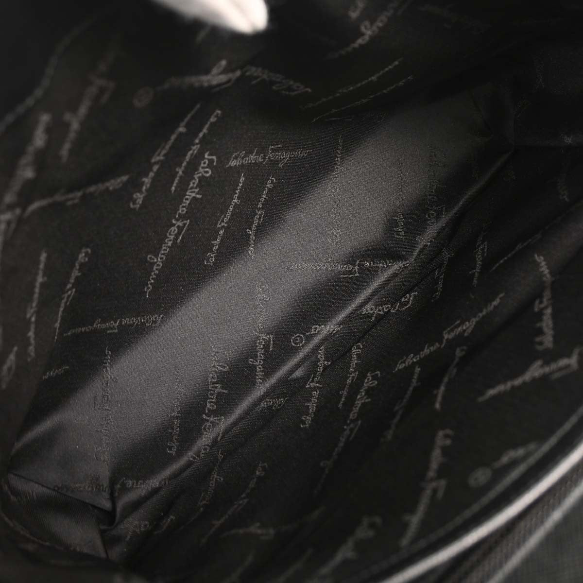 Salvatore Ferragamo Convertible Top Handle Bag Leather