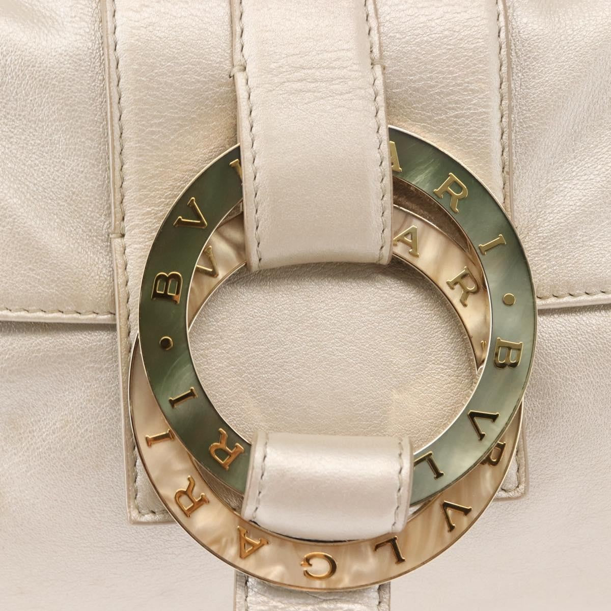 Bvlgari Chandra Flap Shoulder Bag Leather