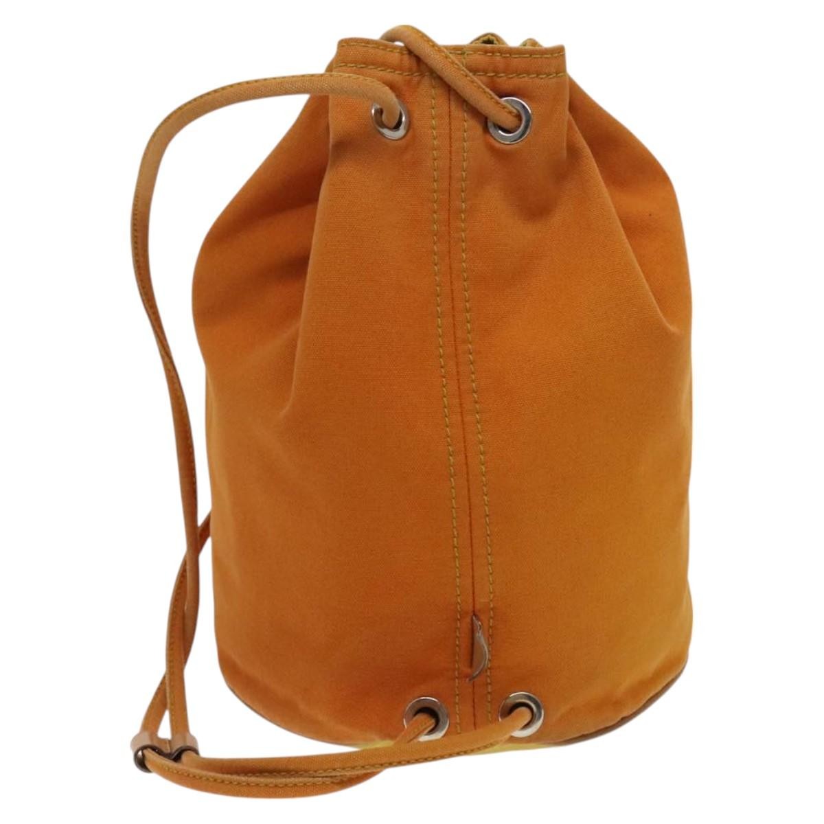 Hermes Polochon Mimile Drawstring Backpal Canvas