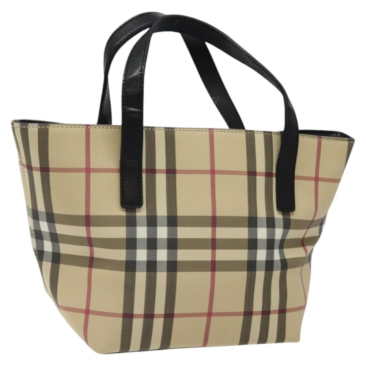 Burberry Nova Check Tote canvas check pattern