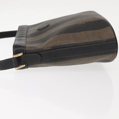 Fendi Pequin Shoulder Bag Canvas