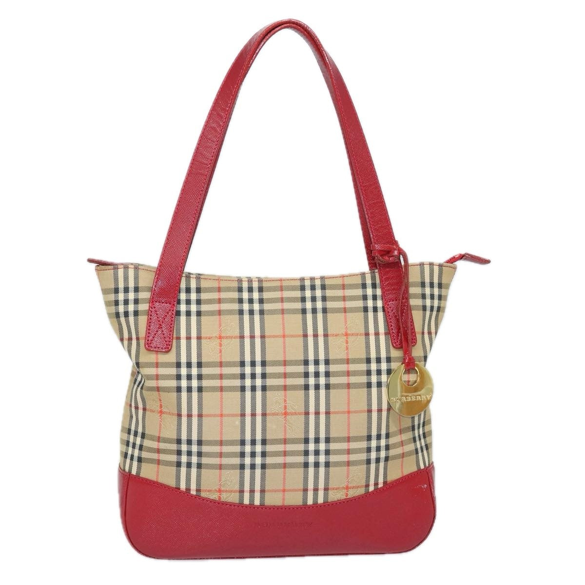 Burberry Nova Check Tote Canvas and Leather
