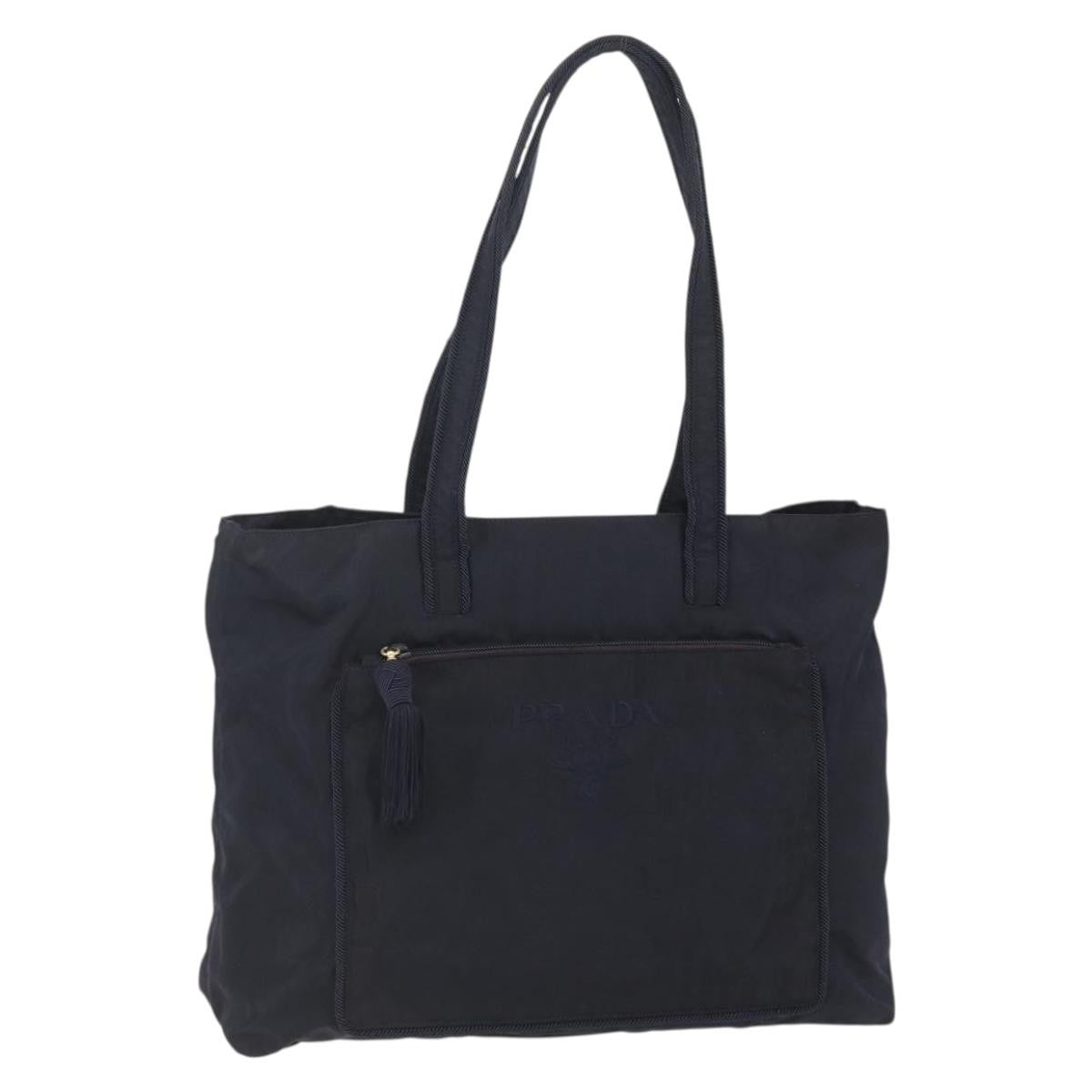 Prada Front Pocket Zip Tote Tessuto