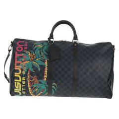 Louis Vuitton Keepall Bandouliere Bag Limited Edition Damier Cobalt Jungle