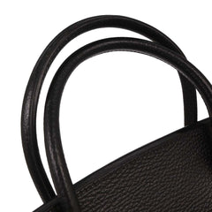 Hermes Birkin Handbag Black Ardennes with Gold Hardware