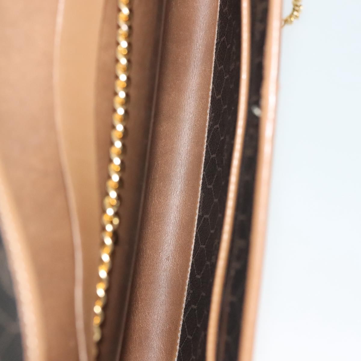 Christian Dior Vintage Honeycomb chain Canvas