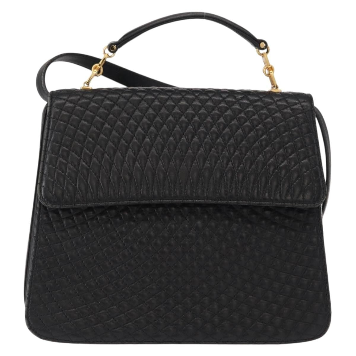 Bally Vintage Handbag Quilted Leather