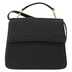 Bally Vintage Handbag Quilted Leather