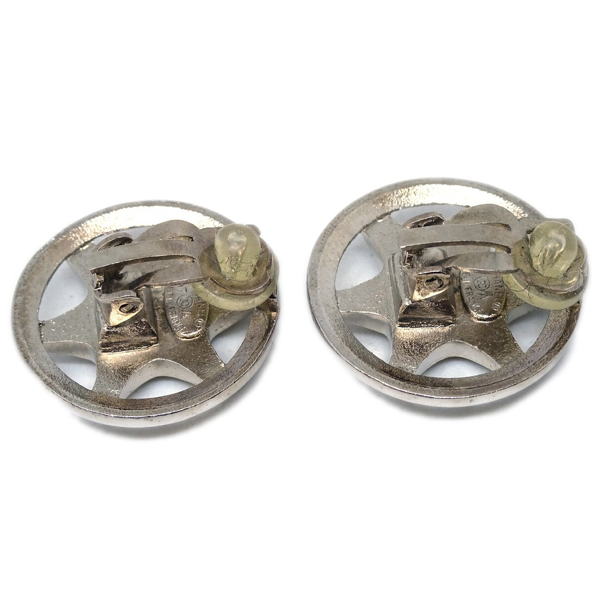 Chanel CC Round Earrings Metal
