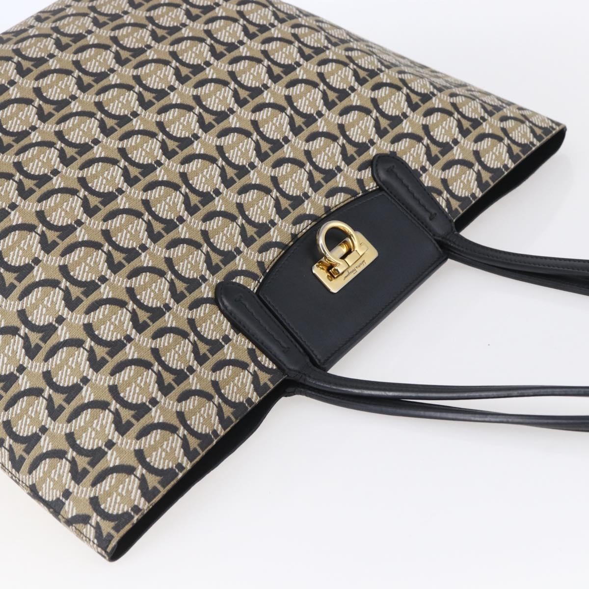 Salvatore Ferragamo Gancini Travel Tote Gancini Jacquard