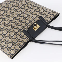 Salvatore Ferragamo Gancini Travel Tote Gancini Jacquard