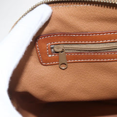 Celine Vintage Macadam Handbag Canvas and Leather