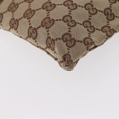 Gucci Vintage Double Belt Bag GG Canvas with Leather