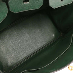 Hermes Birkin Handbag Green Ardennes with Gold Hardware